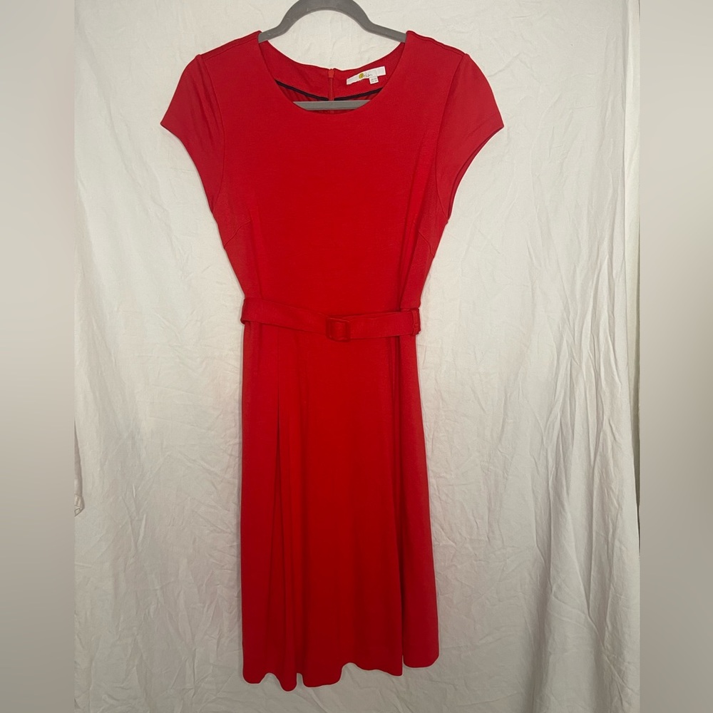 Boden Red Aida Ponte Dress 8R